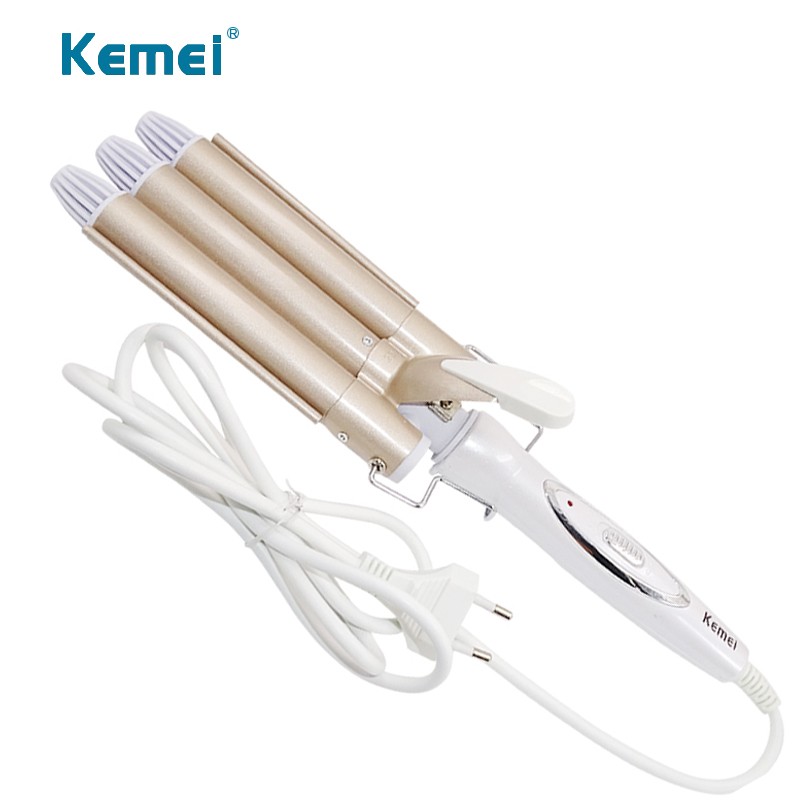 Ηλεκτρική Τριπλή Συσκευή για Κυματιστά Μαλλιά Kemei KM-1010