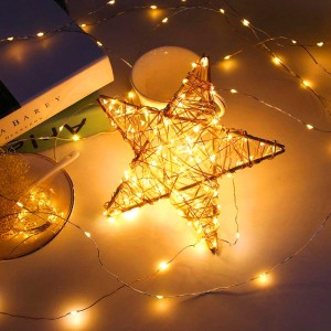 Χριστουγεννιάτικη Κουρτίνα Συρμάτινη Led με Αστέρια και Πρόγραμμα