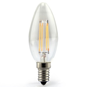 Λάμπα LED  διάφανη τύπου Edison E14 6W 2700K 